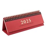 PEPLAYTAL Mini Tischkalender Horizontal Klein Tragbar für Büro Desktop Planung Organisation und Terminverwaltung Stilvoll Dekorativ