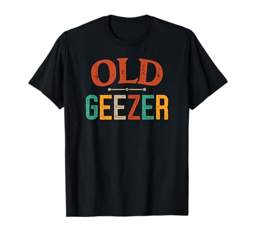 Old Geezer Cool Retro Stripe Cockney Londoner City Slang T-Shirt