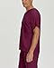 Landau Essentials Unisex Relaxed Fit 1-Pocket V-Neck Scrub Top 7502 Wine
