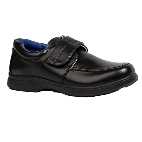 A2Z 4 Kids Boys School Shoes Kids Smart Formal Dress - SCH Shoes AZ382204 Black 10 UK Ch