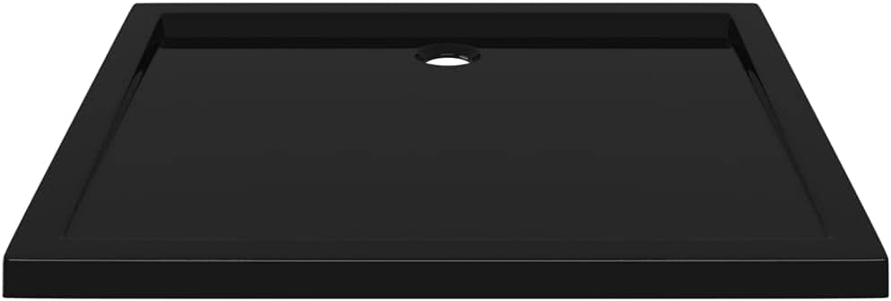 vidaXL Rectangular ABS Shower Base Tray in Black