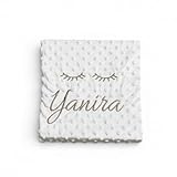 Danielstore Manta Bebe Personalizada con Nombre Bordado Manta Envolvente para Bebés Suave y Confortable para Todas Las Estaciones del Año 0,10 m