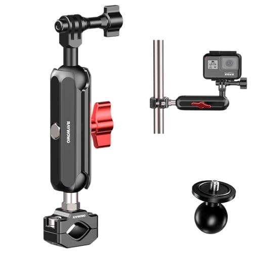 Support à pince pour appareil photo orientable à 360 degrés pour caméra GoPro et Akaso