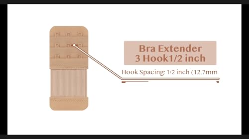 Image of SAMGU Women's Bra Extenders 2 Hook /3 Hook /4 Hook /5 Hook /6 Hook Soft Stretchy