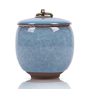 Youdear Memorials Blaue Keramik Mini-Urne 6.5 cm