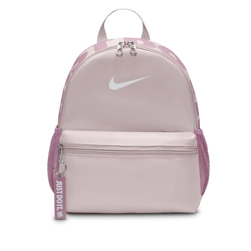 Nike Minimochila infantil Brasilia JDI (11L), violeta platina/pó ameixa/branco, MISC