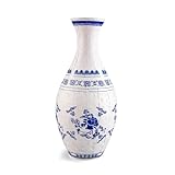 3D Vase Jigsaw Puzzles for Adults, 160 Pieces Curved Jigsaw Puzzle Flower Vases, Art Puzzle Vase, Detachable Puzzle Planter, Unique Flower Vase for Flower Arrangement and Home Decor (Blue and white) Image