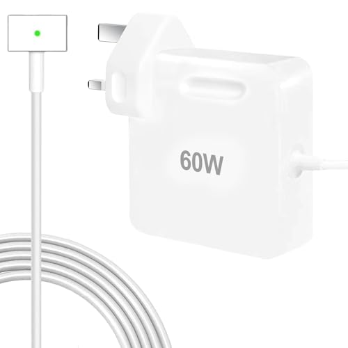 For 60W T-Tip Mac Book Pro Charger Compatible with Mac Book Pro Charger/Mac Book Air Charger Suitable for 11-inch and 13-inch Mac Book Air/Pro (2012-2017) A1502 A1425 A1435 A1465 A1466 models