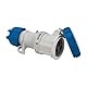 Fanton 71140 V CEE-Steckdose IP67, 16 A 2P+T, Schraubverdrahtung