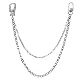 Ahiller メンズ用 パンクポケットチェーン ヒップホップ ダブルレイヤー ジーンズチェーン ゴスアクセサリー (Style 2)