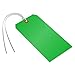 6.25" x 3.125" Green Tear-Proof Blank, Tear-Proof Polypropylene Polylith Tag, 25 Tags / Pack