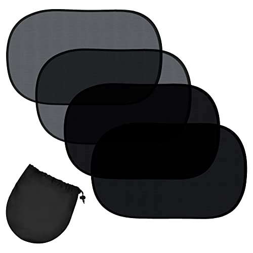 Econour Baby Car Window Shades - 20"X12" (4 Pack) | Car Side Window Sun Shade For Baby With Total Sun Glare, Heat And Uv Protection | Back Window Sunshade Blocker For Car #TOP21