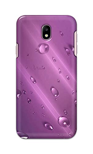 Image of PRINTFIDAA Water Bubbles in Lilac Background Printed Designer Hard Back Case Cover for Samsung Galaxy J7 (2017) / Samsung J7 Pro, J730F / DS -(UO) MVN1005
