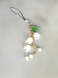 1PCS White Orchid Phone Pendant, Cute Flower Phone Charm for Bag, Keychain, Camera Decor