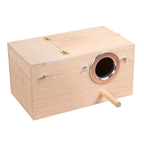 Yjjkj Pet Wood Parakeet Budgie Cockatiel Breeding Nesting Bird Avery Cage Box (Xl) #TOP23