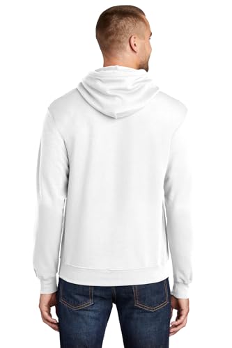 Port & Co TALL Core Fleece Pullover Hooded Sweatshirt-PC78HT-XLT-White3
