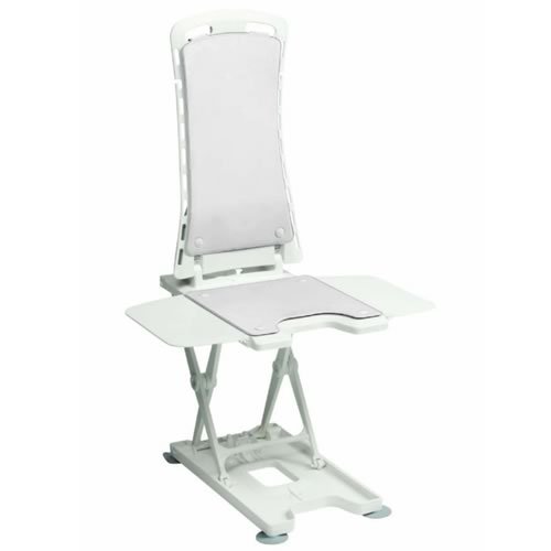 AquaJoy Value Lightweight Reclining Bath Lift with White Washable Covers