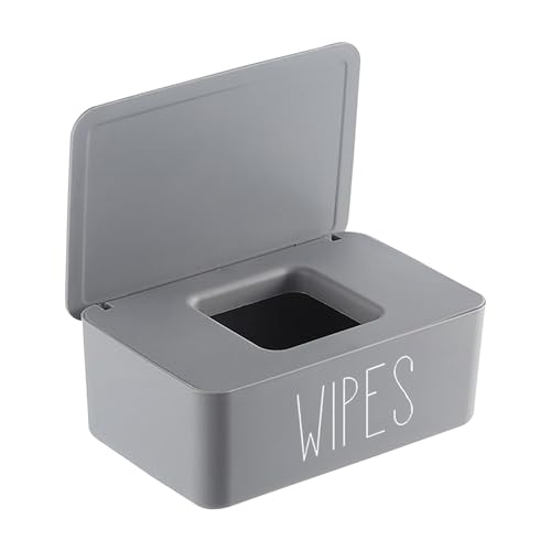 illikkuyax Dispensador de toallitas para bebé para baño, contenedor de toallitas desechables, elegante soporte de toallitas rellenables, fácil acceso, 7.28 pulgadas de largo x 4.80 pulgadas de ancho x