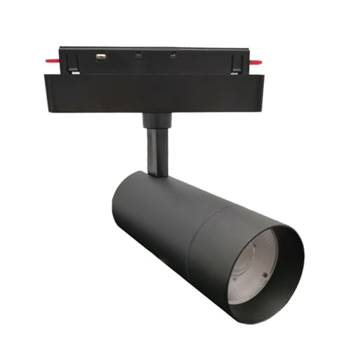 TOT ELECTRIC FARETTO PROIETTORE LED COB 24W da incasso per Binario Magnetico elettrificato nero illuminazione a bassa tensione 48V orientabile Luce Naturale 4000k