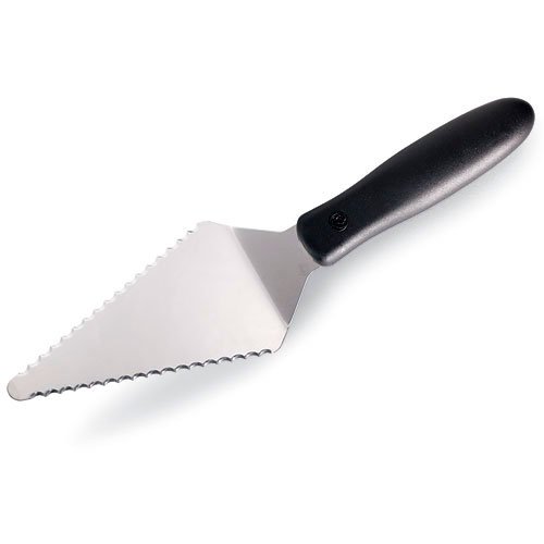 Pampered Chef Slice 'N Serve - Stainless Steel Flatware Pie Server | Serrated on Both Sides | Great for Cake, Tart, Dessert, Pizza Cutter #1166