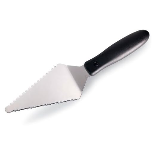 Pampered Chef Slice 'N Serve - Stainless Steel Flatware Pie Server | Serrated on Both Sides | Great for Cake, Tart, Dessert, Pizza Cutter #1166