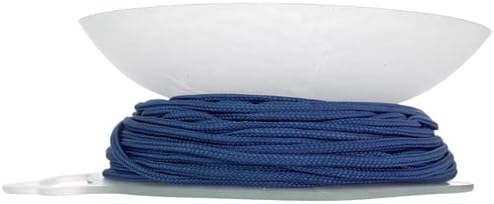 Lovely Knots/Knotting Cord 2mm 20yds on Reusable Bobbin Navy Blue for Jewelry and Craft Making