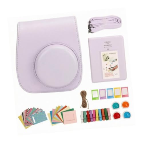 Sac transport mignon et résistant pour accessoires photo instantané violet