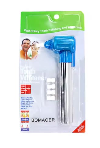 Pulidor Dental Eléctrico, Herramienta de Blanqueamiento y Descalcificación de Dientes, Azul