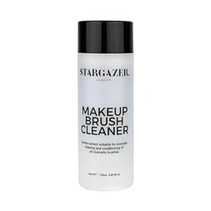 Stargazer Make-Up Brush Cleaner. Gentle water based brush cleaner that is compatible with automatic brush cleaners.