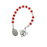 The Chaplet of Mary Magdalene Czech Crystal Beads and Silver Ov Free Hc Blessed by HIS Holiness