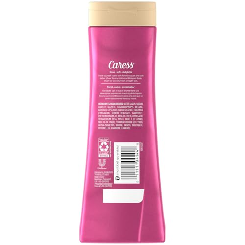 Image of Caress Moisturizing Peony & Almond Blossom Body Wash for Fresh, Smooth Skin, Body Soap to Soothe & Unwind, 20 Fl Oz (Pack of 2)