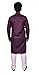 HOME ARCHIVE Men's Neck Embroidery Cotton Solid Indian Kurta Pajama Set Mandarin Collar Casual Fashion Gift for Men (US, Alpha, Small, Regular, Regular, Wine)