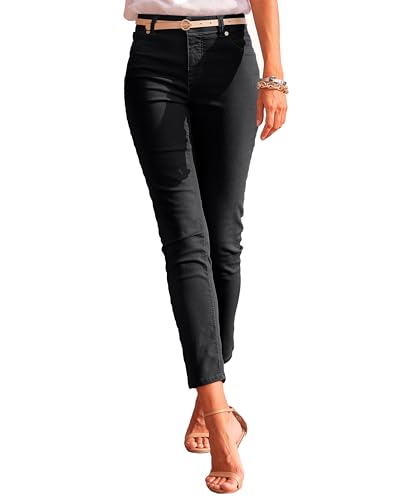 LASCANA Women's Skinny Leg Cropped Pants