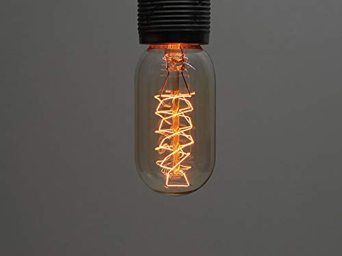 Lot de 10 ampoules Edison vintage industrielles à filament | vis E27 ES et baïonnette B22 (E – T45 radio, culot à baïonnette B22)