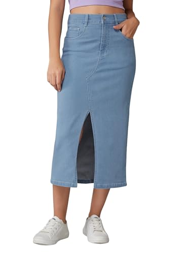 Image of Dolce Crudo Women's Regular High Rise Stretchable Denim Shorts