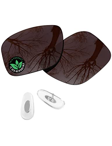 Image of Raydi Polycarbonate Replacement Lenses & Nosepads for RayBan Chromance RB4264 58mm Square Sunglasses