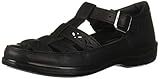 Easy Street Women's Dorothy t-Strap Comfort Casual Mary Jane Flat, Black, 7.5 N US