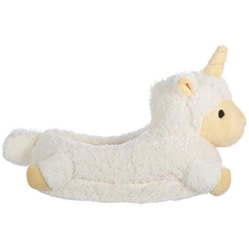 Hello LLamas Girls Unicorn Llamacorn Plush Slippers with Light Up LED Horn, Llama Alpaca Sheep Lamb Unicorn Mix Slippers for Women and Girls with Light Up LED Horn