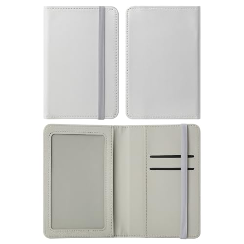 10 pieces DIY Sublimation Blank Passport Holder Covers, PU Leather