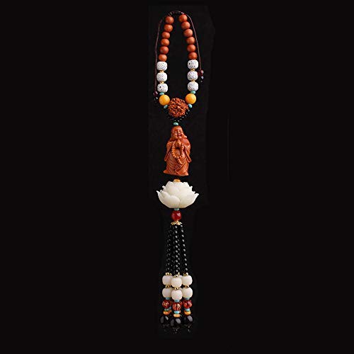 FengshuiGe Stereoscopic Sculpture Lotus Lucky Car House Door Window Charm Hanging Pendant (Laughing Buddha)