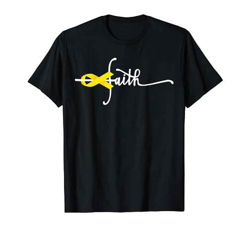 Sarcoma Bone Cancer Faith Sarcoma Bone Cancer Awareness T-Shirt