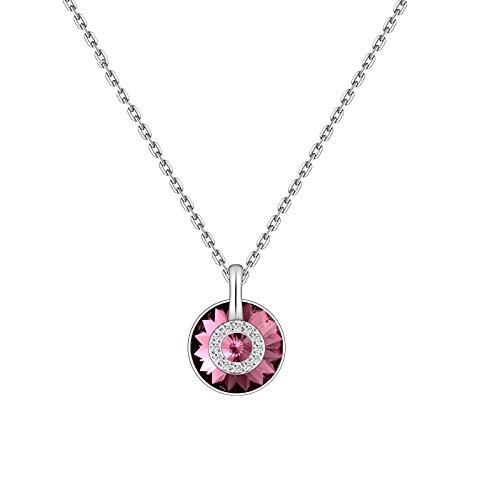Collier en cristal anti allergie argent sterling chaine de cou fixe