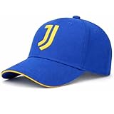 🎨 Colore blu con logo Juventus ricamato giallo e dettaglio giallo sulla visiera per uno stile distintivo