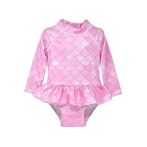 Image of Flap Happy Baby Girls' UPF 50+ Alissa Infant Ruffle Rash Guard Swimsuit