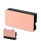 TIKOdirect Custom Faceplate Cover for Nintendo Switch Charging Dock, Hard PC Slim Shell Anti-Scratch [No Screwdriver Installation] for NS Docking Station, Pink