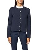 Gesteppte Strickjacke mit Druckknöpfen.