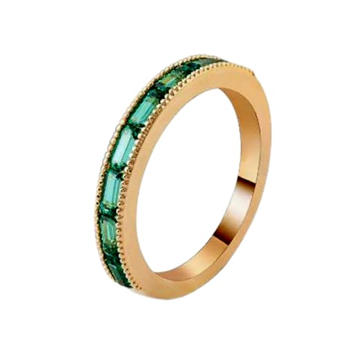 Bague fiançailles émeraude rectangulaire en argent massif et or 14k