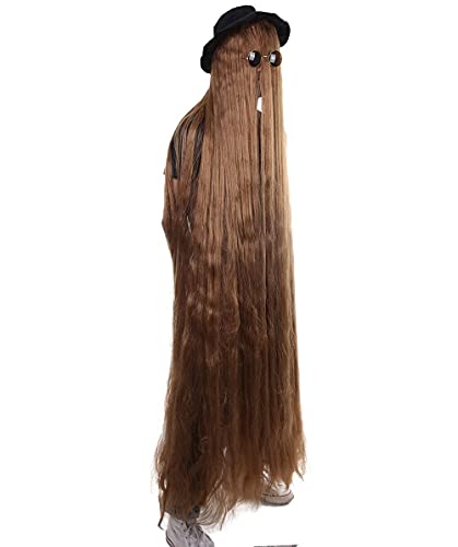 Hpo Men's Or Women's Dapper Creature Playboy Wig Collection, Long Or Short Styles, Brown (Extra Long) #TOP7