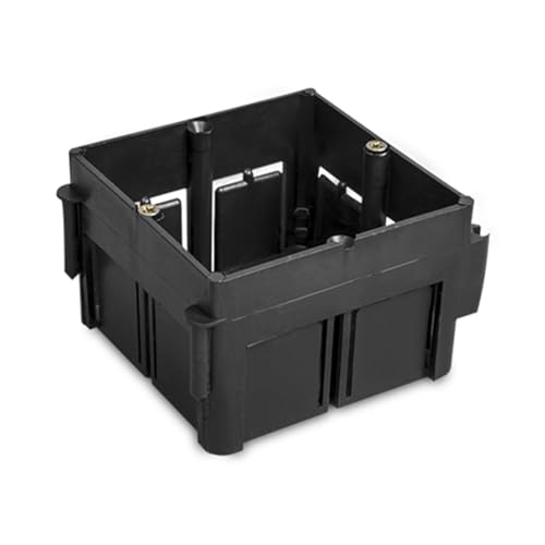 LEDKIA LIGHTING Caja de Mecanismos Universal Empotrable 65x65x45 mm Negro