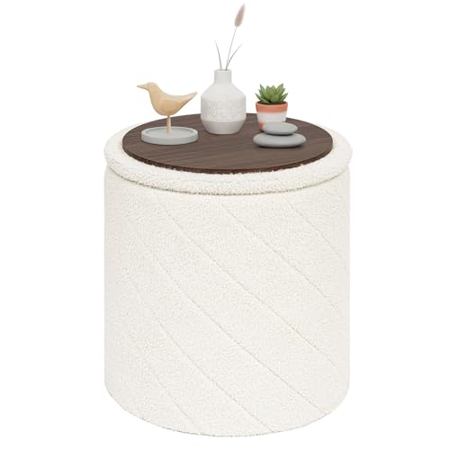 PINPLUS Puff Almacenaje Plegable con Tapa